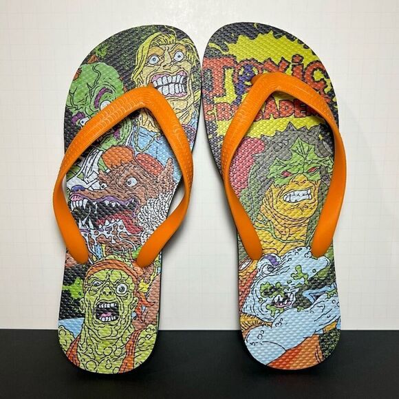 Mens Big Herc x TOXIC CRUSADERS Flip Flop Sandals 1 of 100 / Size 12 - Picture 5 of 7